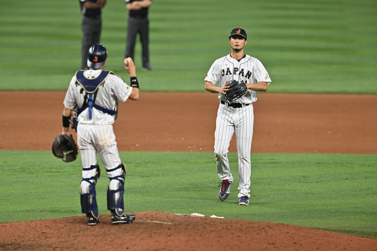 中村とのバッテリーでアメリカ打線に挑む　©︎Naoya Sanuki