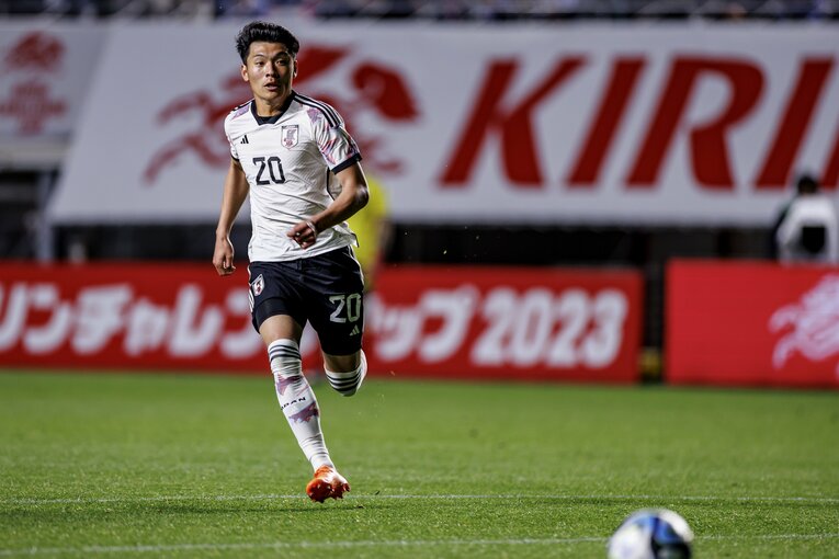 先発出場をしたコロンビア戦　©Kiichi Matsumoto／JMPA