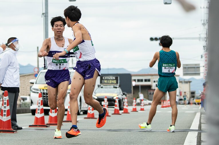 全日本大学駅伝での田澤　©Nanae Suzuki