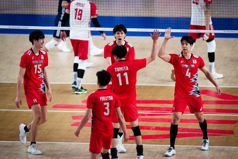 VNLポーランド戦　©︎Volleyball World