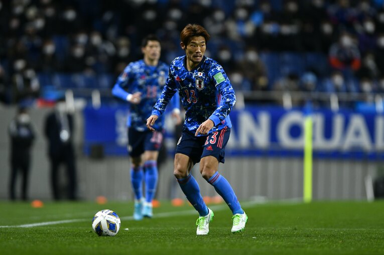 守田英正（最終予選サウジアラビア戦）　©Takuya Sugiyama/JMPA