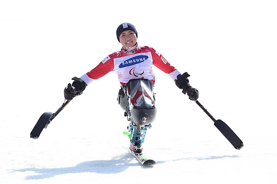 村岡桃佳、開花のパラリンピック。ソチで発した「練習したいです」。<Number Web> photograph by Getty Images