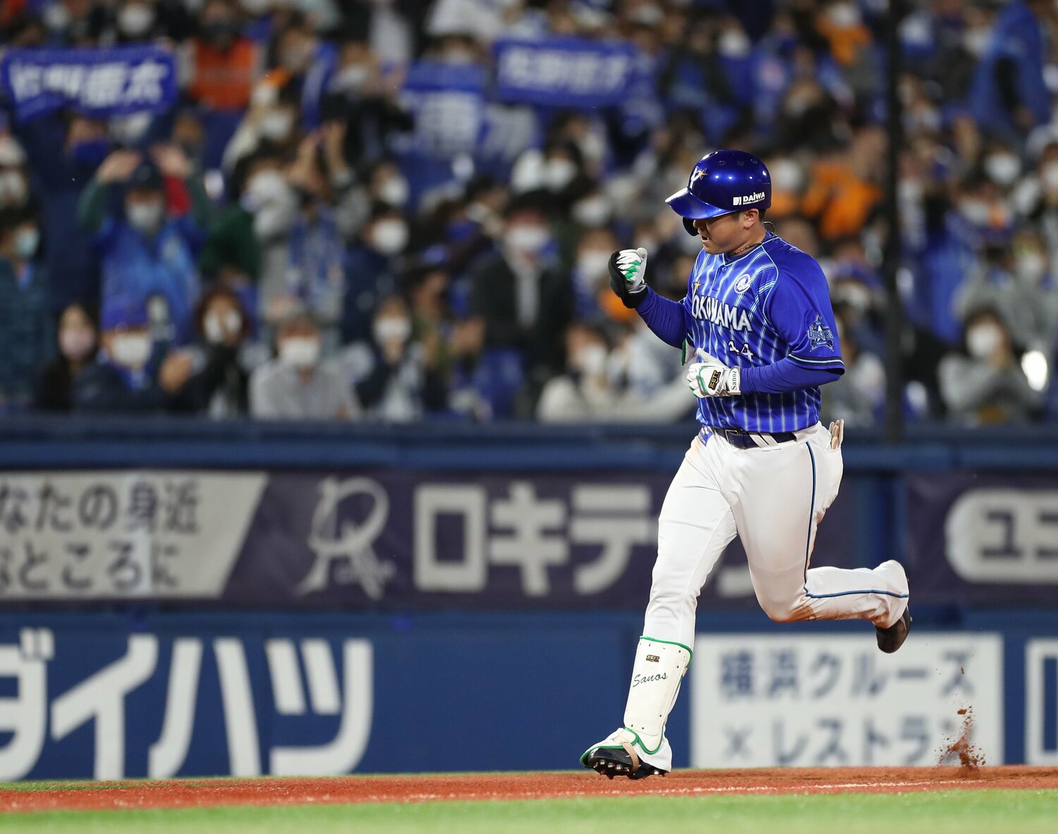 5試合連続本塁打を放った2020年10月16日の巨人戦　©JIJI PRESS