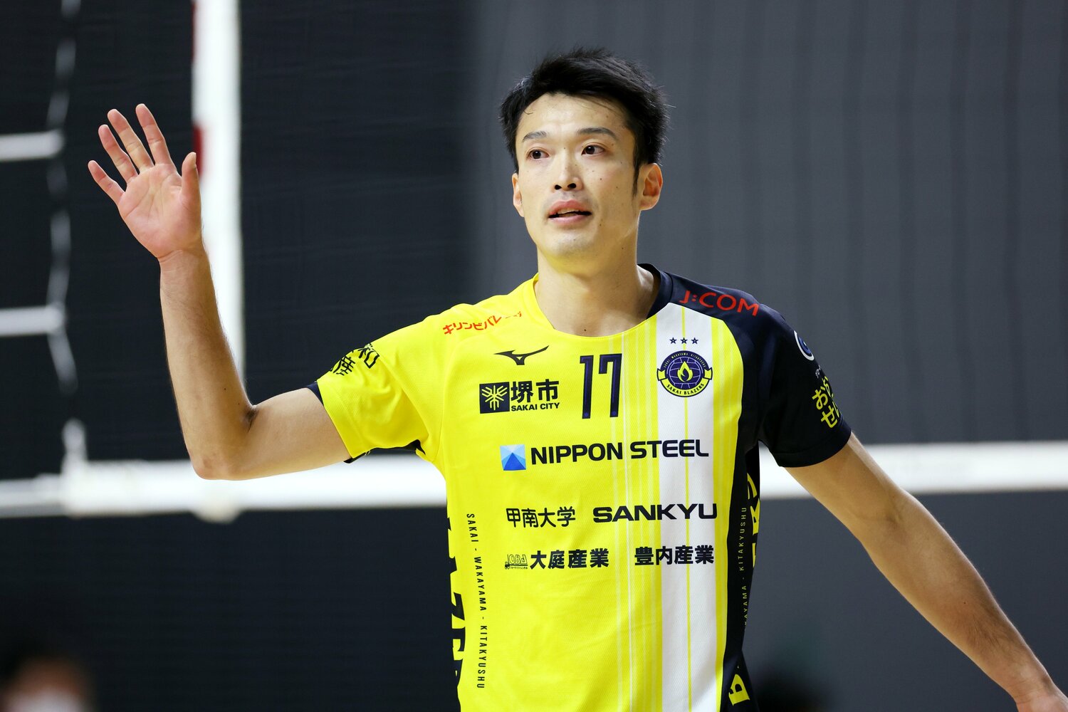 2021年6月に堺ブレイザーズへ移籍した深津旭弘。今年7月で36歳になる（写真は22年全日本選手権）©︎Naoki Nishimura/AFLO SPORT