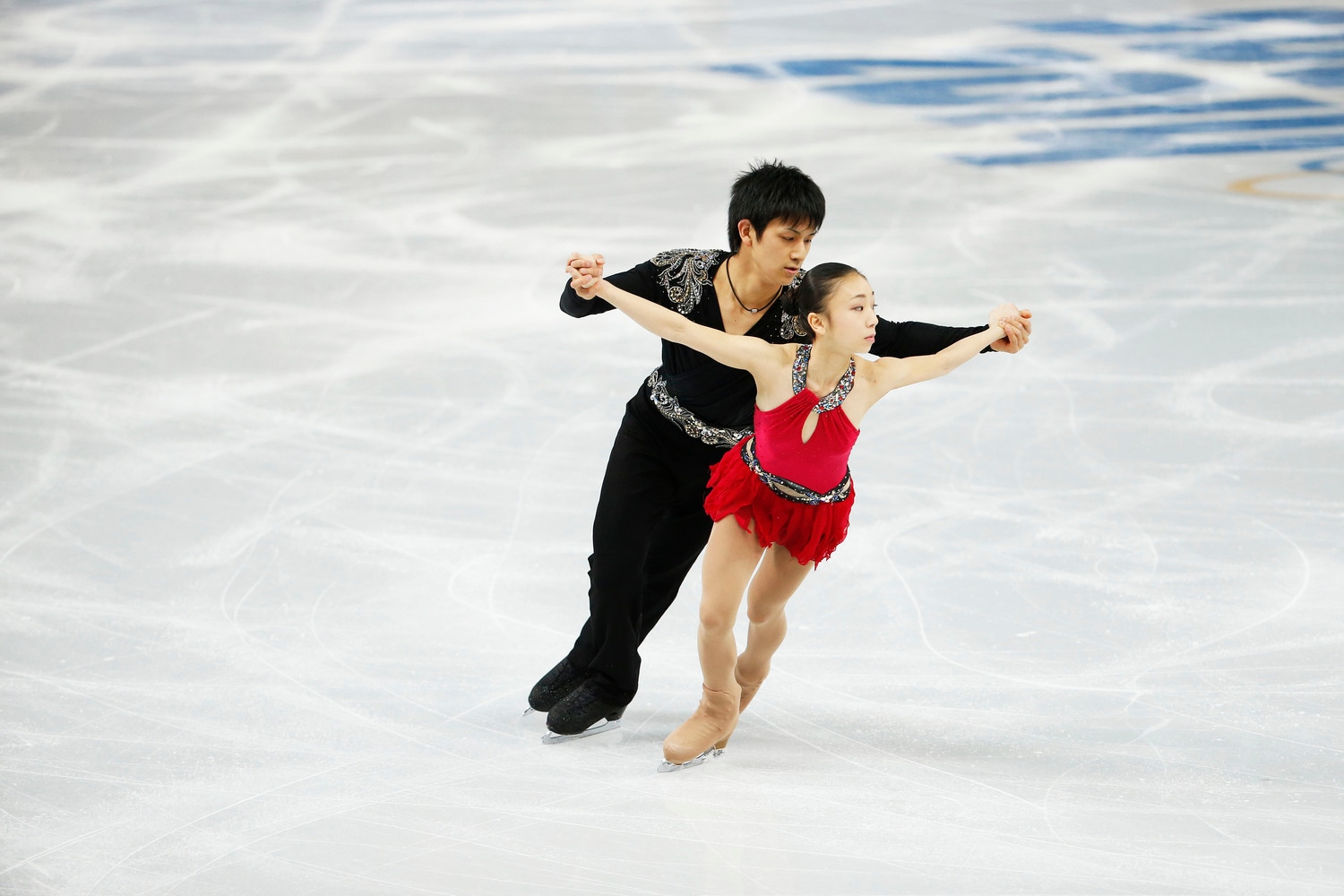 2014年ソチ五輪では高橋成美とペアを組んだ ©Sunao Noto/JMPA