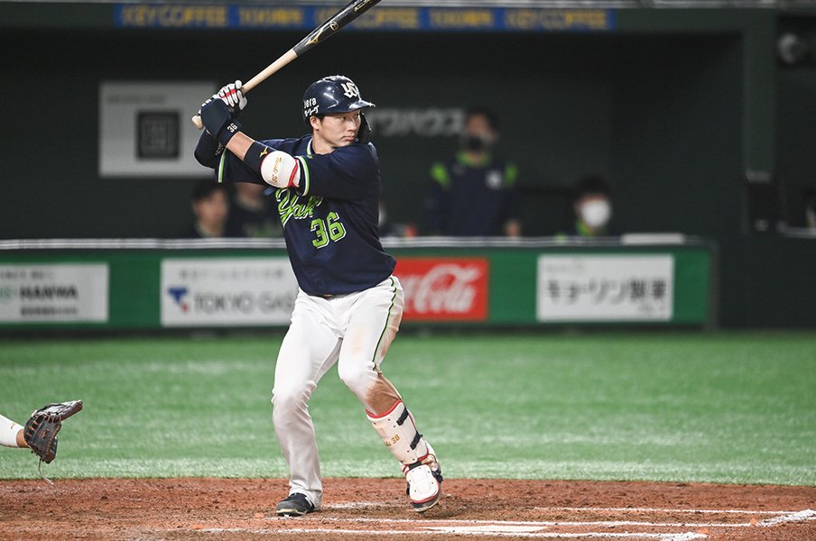 ヤクルト時代の廣岡©Nanae Suzuki