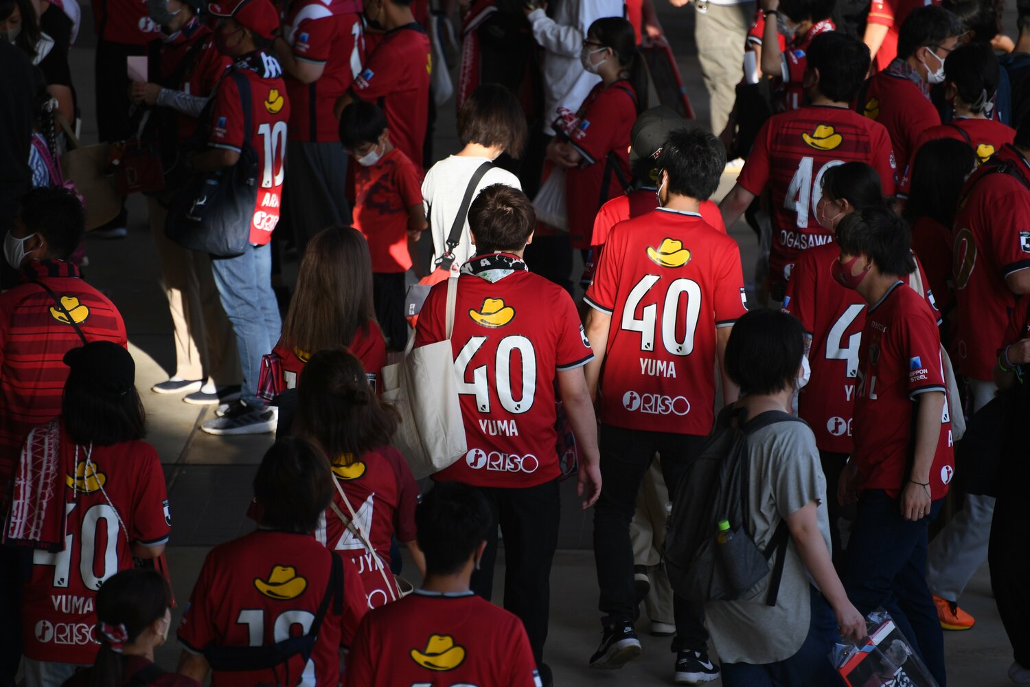 多くのサポーターでにぎわうコンコース