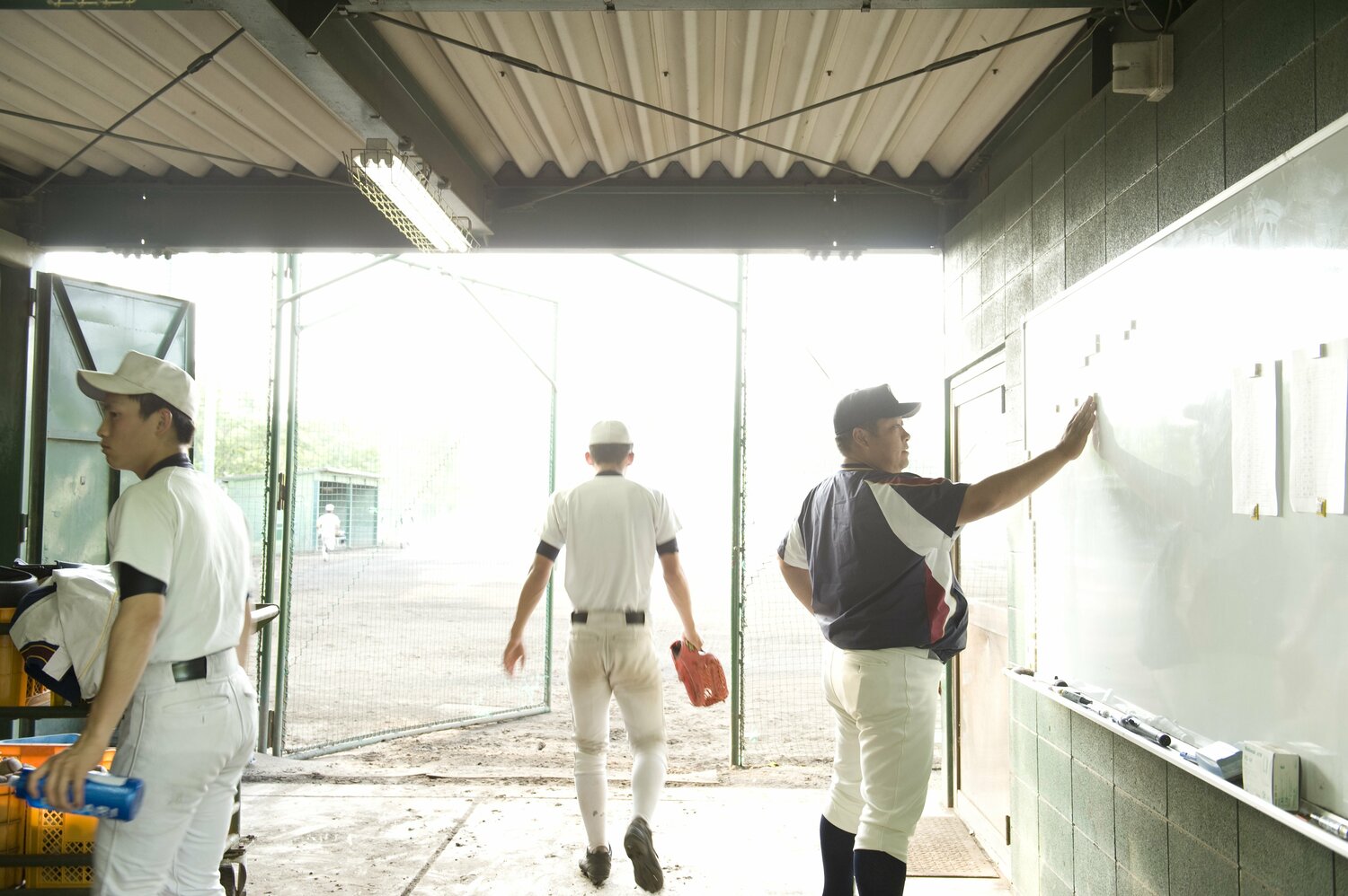 練習場での大阪桐蔭・西谷浩一監督（2013年）　©︎Miki Fukano
