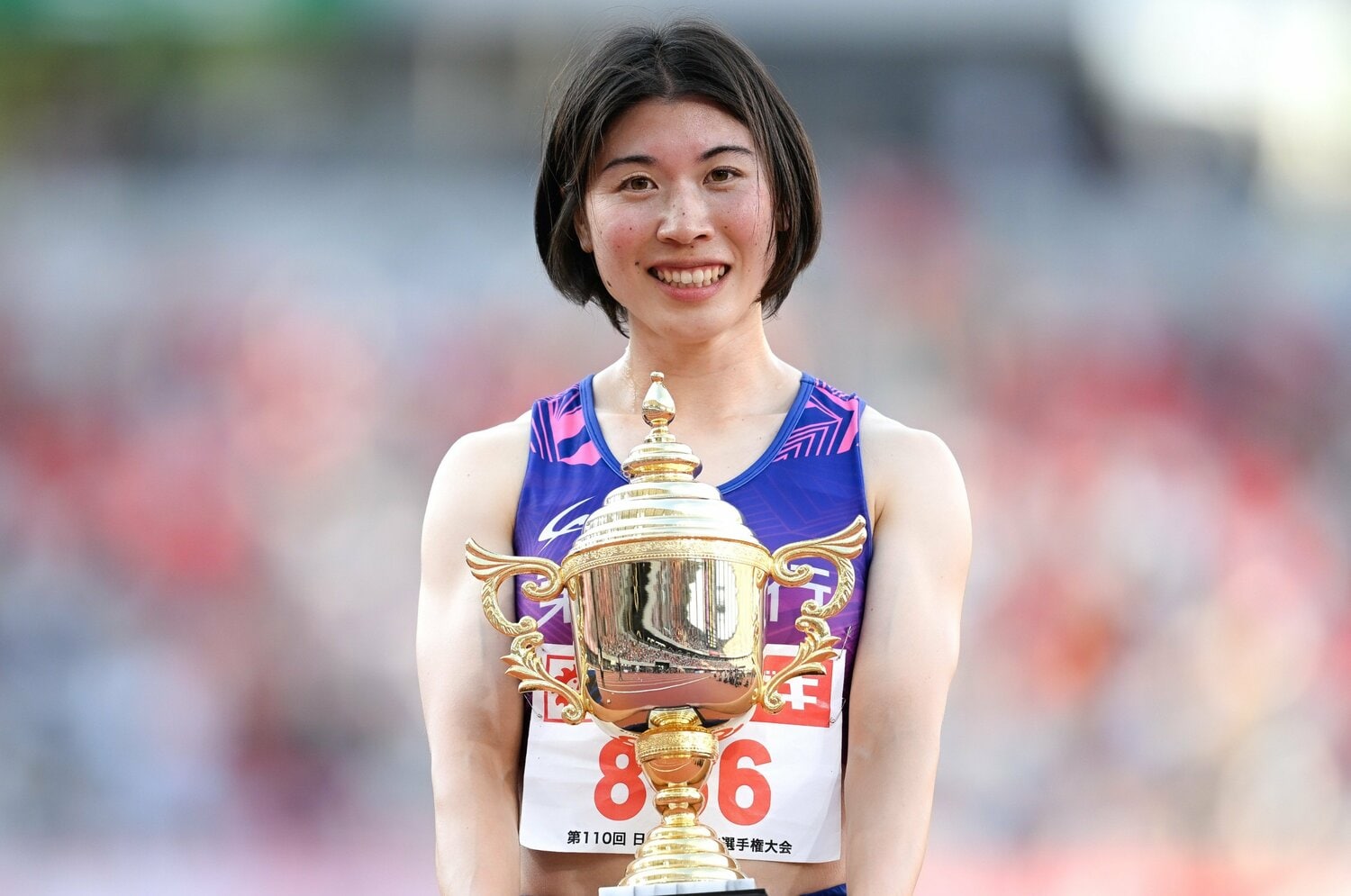 今年の日本選手権女子400mを制すなど、女子ロングスプリント界の第一人者となっている松本 ©Asami Enomoto