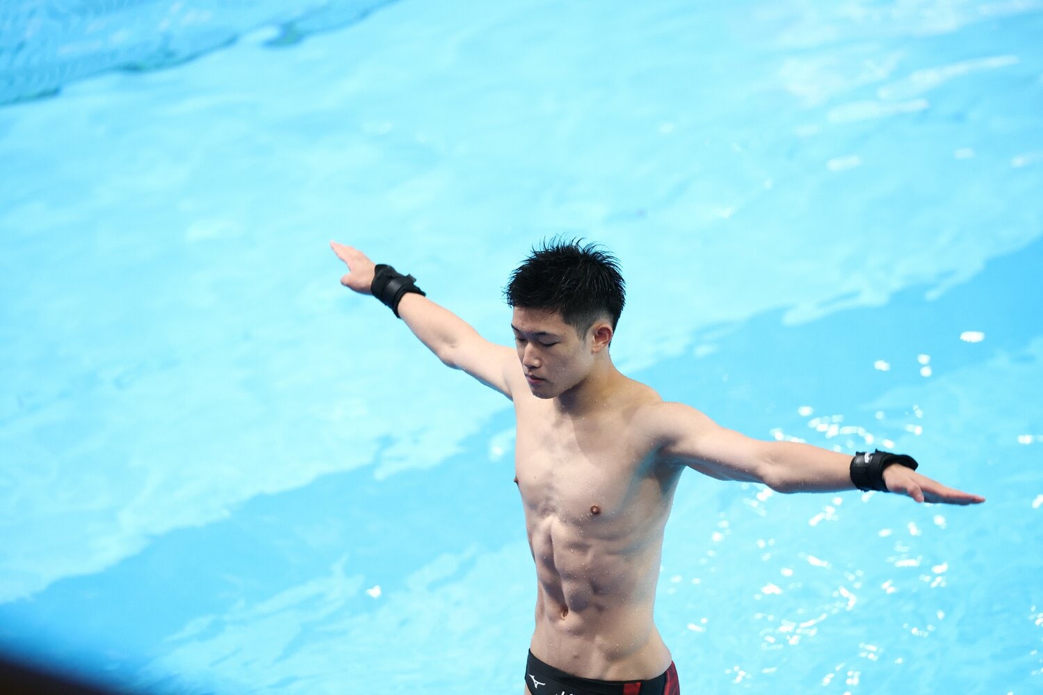 パリ五輪で悲願の銀メダルを獲得した玉井陸斗 ©Ryosuke Menju/JMPA