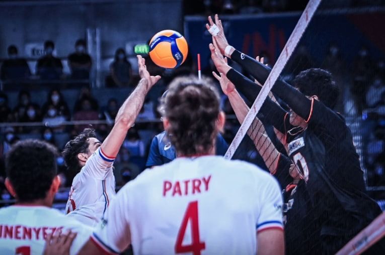 ネーションズリーグ・フランス戦　©︎FIVB