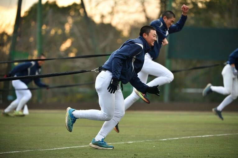 大阪桐蔭の練習風景（2022年）　©︎Hideki Sugiyama