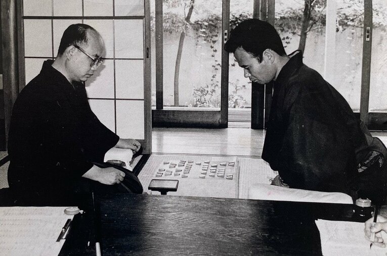 旧将棋会館での対局光景　©Noboru Tamaru