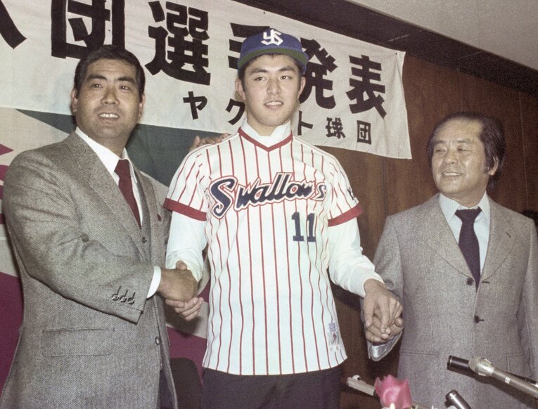 82年ドラフト1位でヤクルトに入団した「甲子園の申し子」荒木大輔 ©KYODO