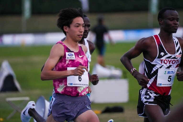 五輪前の最終調整レースのホクレン記録会ではラストスパートで異次元のキレを見せた　©Satoshi Wada