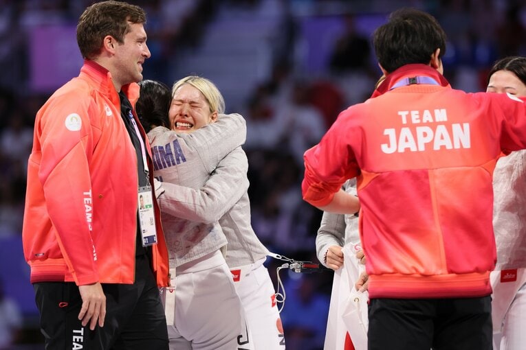 女子サーブル団体3位決定戦　©Kaoru Watanabe/JMPA