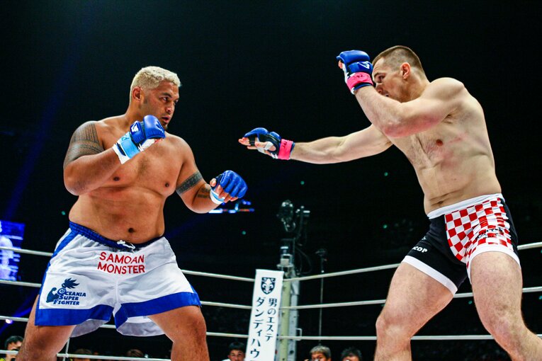 2005年大晦日のミルコ・クロコップ戦　©Susumu Nagao