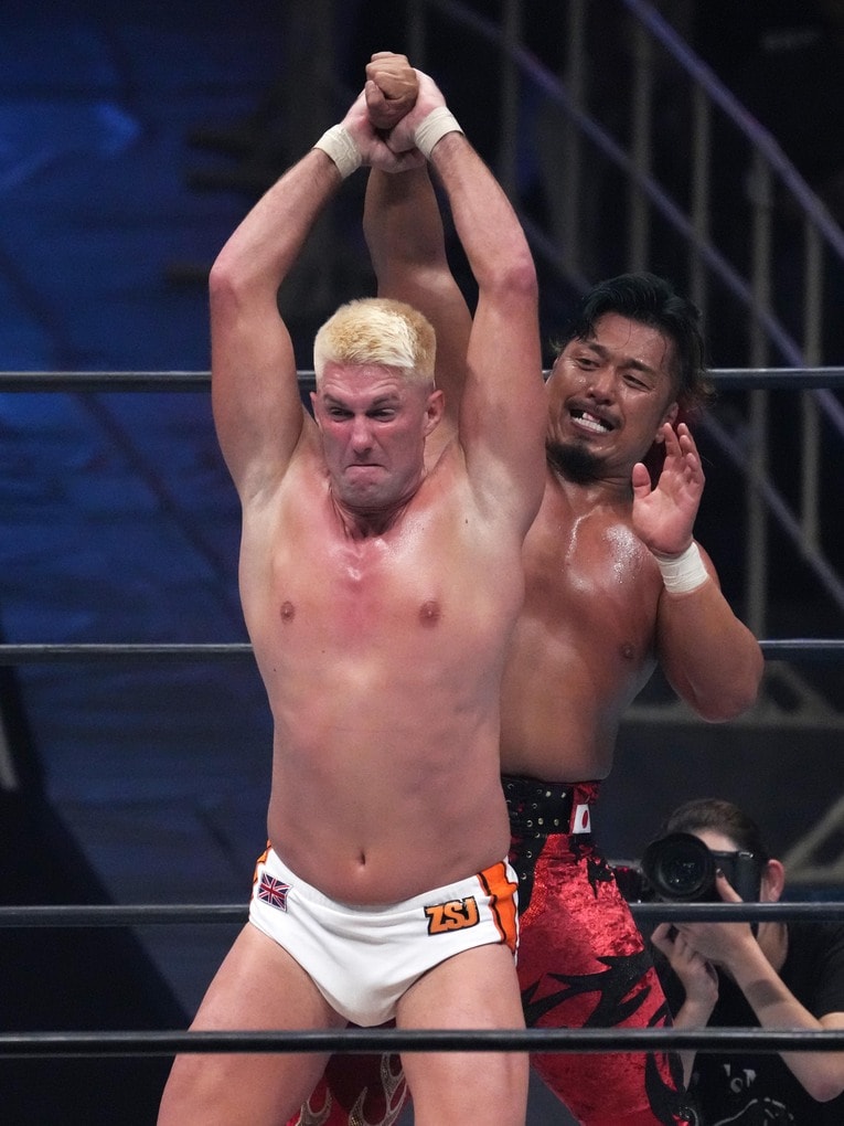 ザック・セイバーJr.の腕折り　©Essei Hara