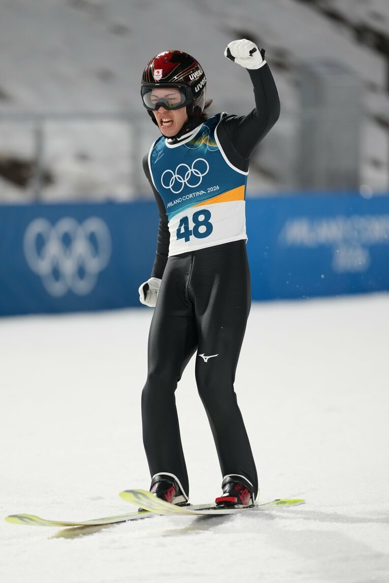 ミラノ五輪男子ノーマルヒルの現地写真【スワイプするとそのほかの写真もご覧になれます】　©Tsutomu Kishimoto／JMPA