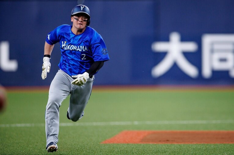 今季1番打者という新境地に挑戦する牧秀悟。チームを引っ張る意気込みを語った　©Kiichi Matsumoto