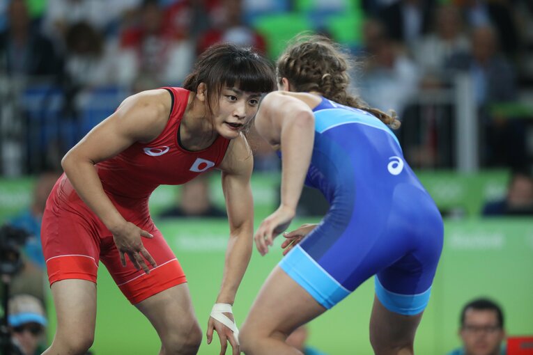 2016年リオ五輪での伊調馨　©JMPA