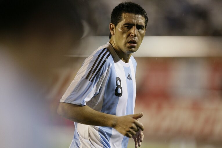 アルゼンチン代表時代のリケルメ　©Sports Graphic Number