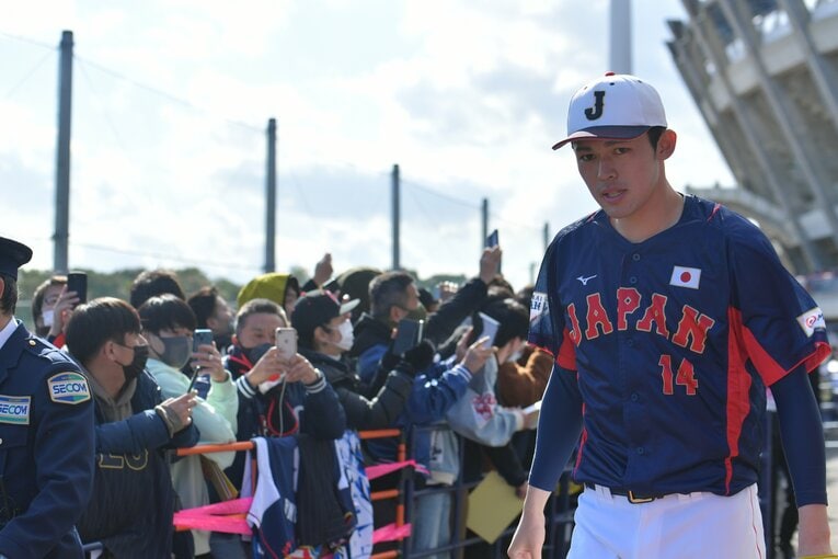 侍ジャパン強化合宿中の佐々木　©︎Hideki Sugiyama