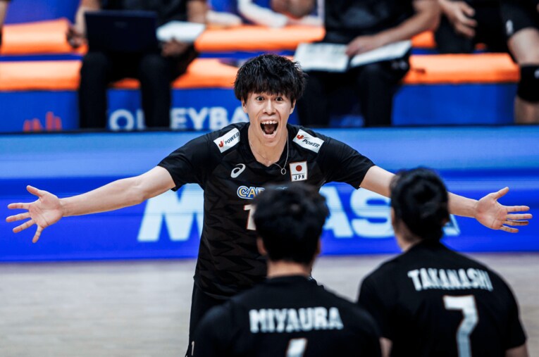富田将馬（VNLキューバ戦）©︎Volleyball World