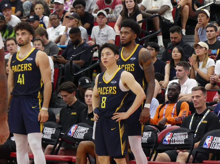 7月11日、フィラデルフィア・76ers戦（筆者撮影）