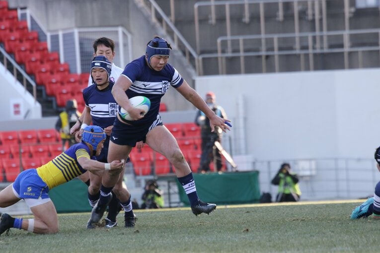 桐蔭学園時代の青木恵斗。帝京大に進学し、4年時の今季は主将を務めた　©Nobuhiko Otomo