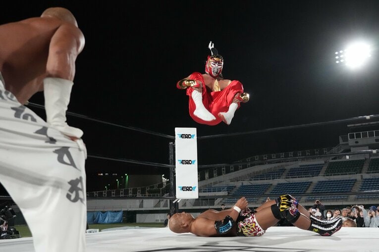 ハヤブサのファイヤーバード・スプラッシュ　©Essei Hara