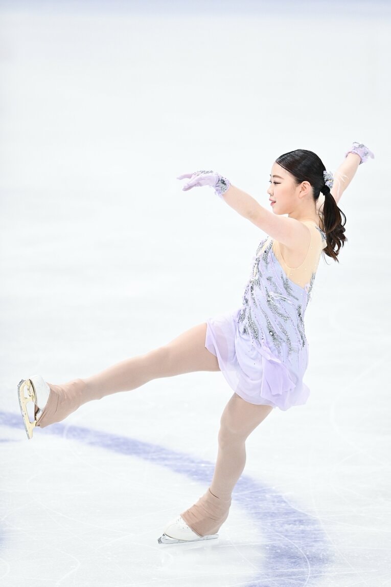 2021年3月、世界選手権フリー　©Asami Enomoto