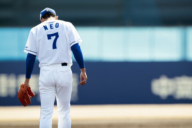 2019年3月、1年目の根尾　©Kiichi Matsumoto