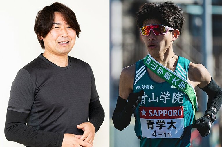 今年の箱根駅伝で活躍した青学大の飯田貴之選手をはじめ、多くのランナーを指導する佐藤基之フィジカルトレーナー ／ photograph by Tomosuke Imai