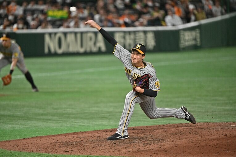 今季は阪神の新守護神を担う湯浅　©︎Hideki Sugiyama