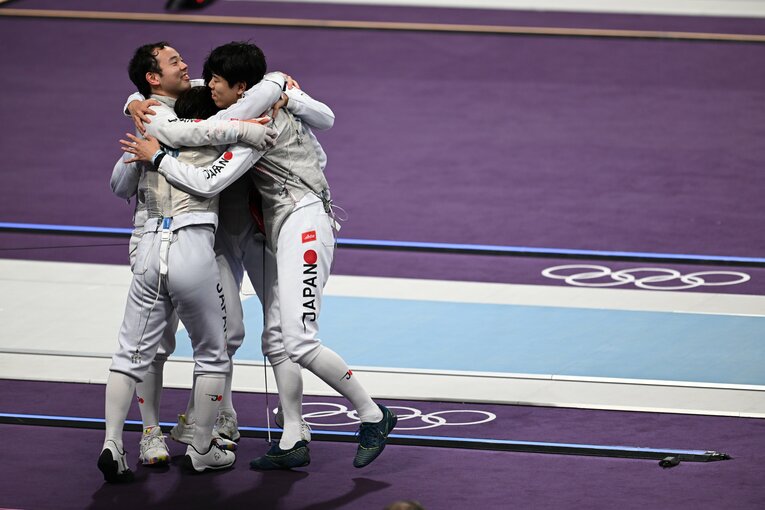 男子フルーレ団体決勝戦　©Naoya Sanuki/JMPA