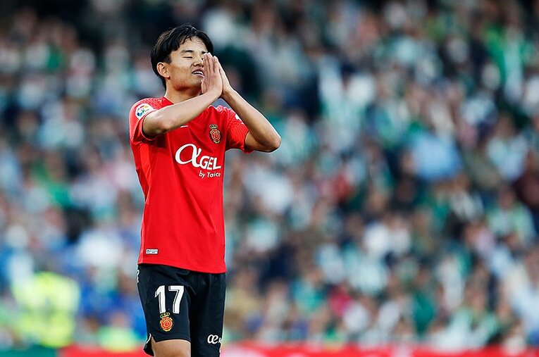 森保一監督が視察した一戦だったが、久保建英にとっては悔しい45分間となった ／ photograph by Daisuke Nakashima