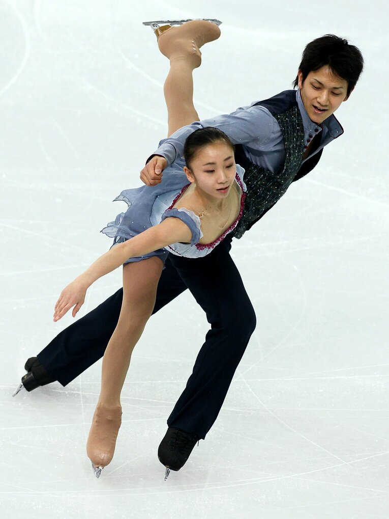 ソチ五輪団体での演技　©JIJI PRESS