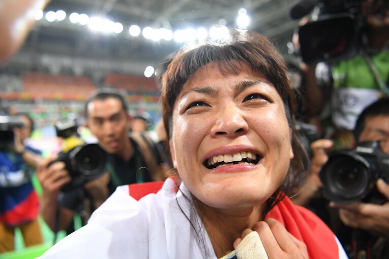 2016年リオ五輪での伊調馨　©JMPA