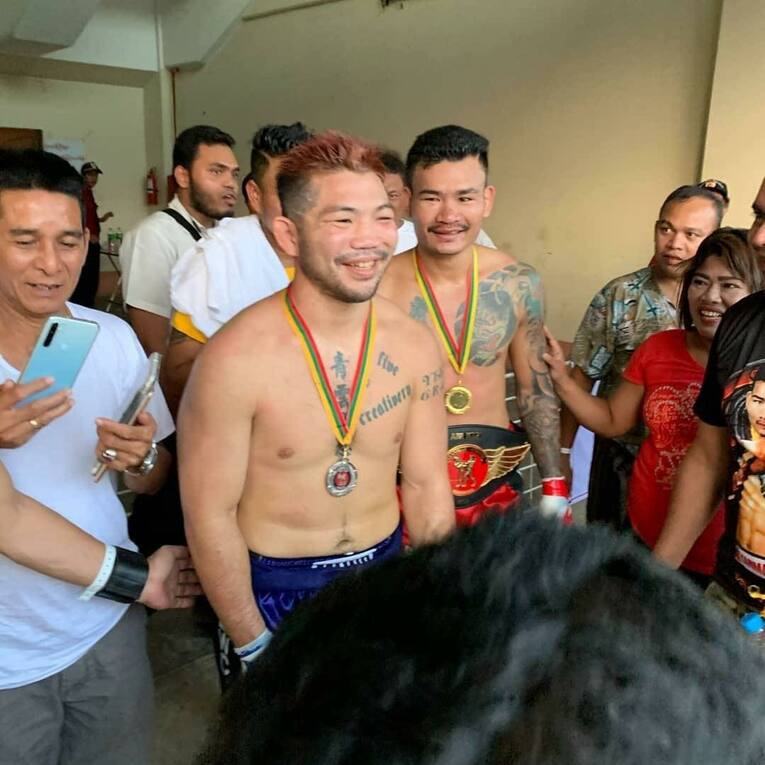 ミャンマーでついたニックネームは「狂戦士」（本人提供）