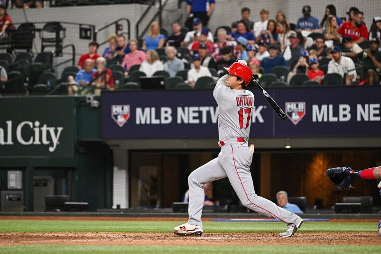 今季の大谷は広角にアーチをかけている　©Nanae Suzuki