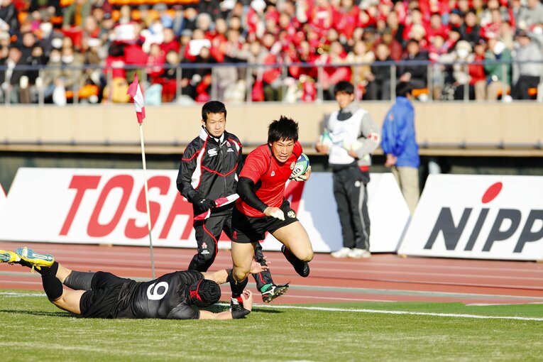 帝京大時代の中村亮土　©︎Tamon Matsuzono