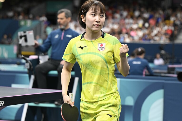 パリ五輪団体では銀メダル獲得に大きく貢献した　©Asami Enomoto／JMPA