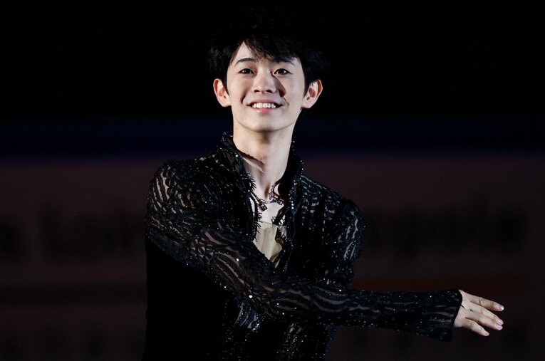 フランス杯で2位となり、GPシリーズ初メダルを獲得した島田高志郎 ／ photograph by AFLO