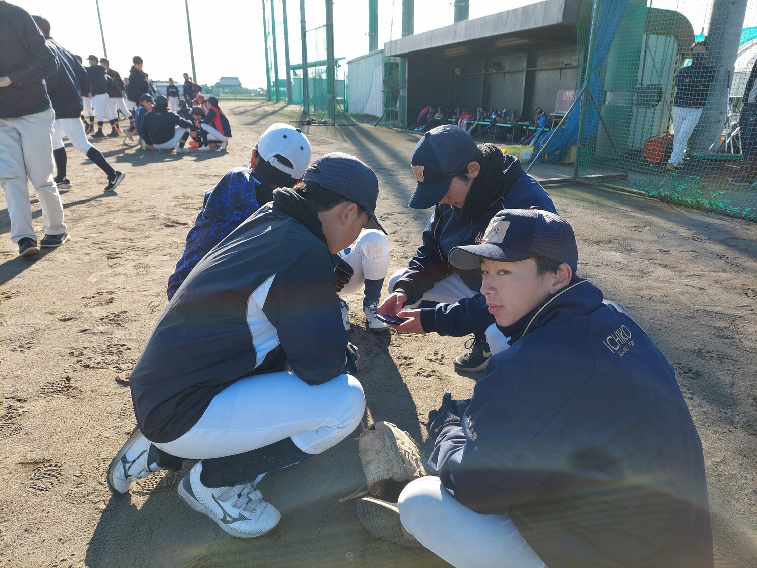 仙台一高の野球部員たち　©NumberWeb
