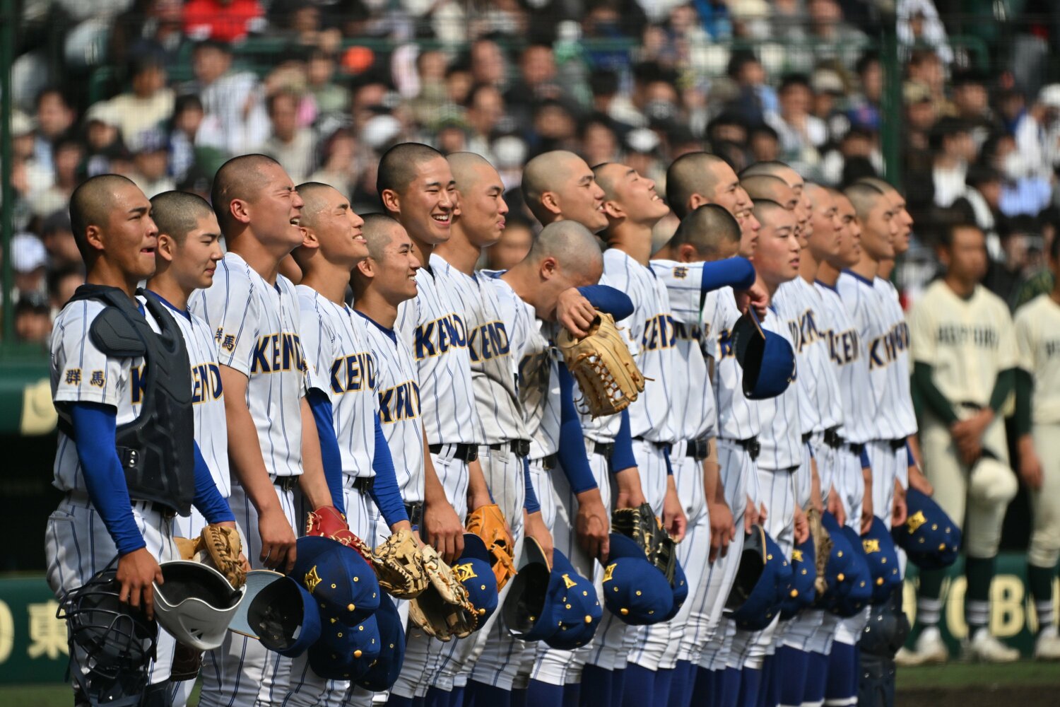 どこか昭和の香り漂う健大高崎…五厘刈りは「チームで統一」 ©Hideki Sugiyama