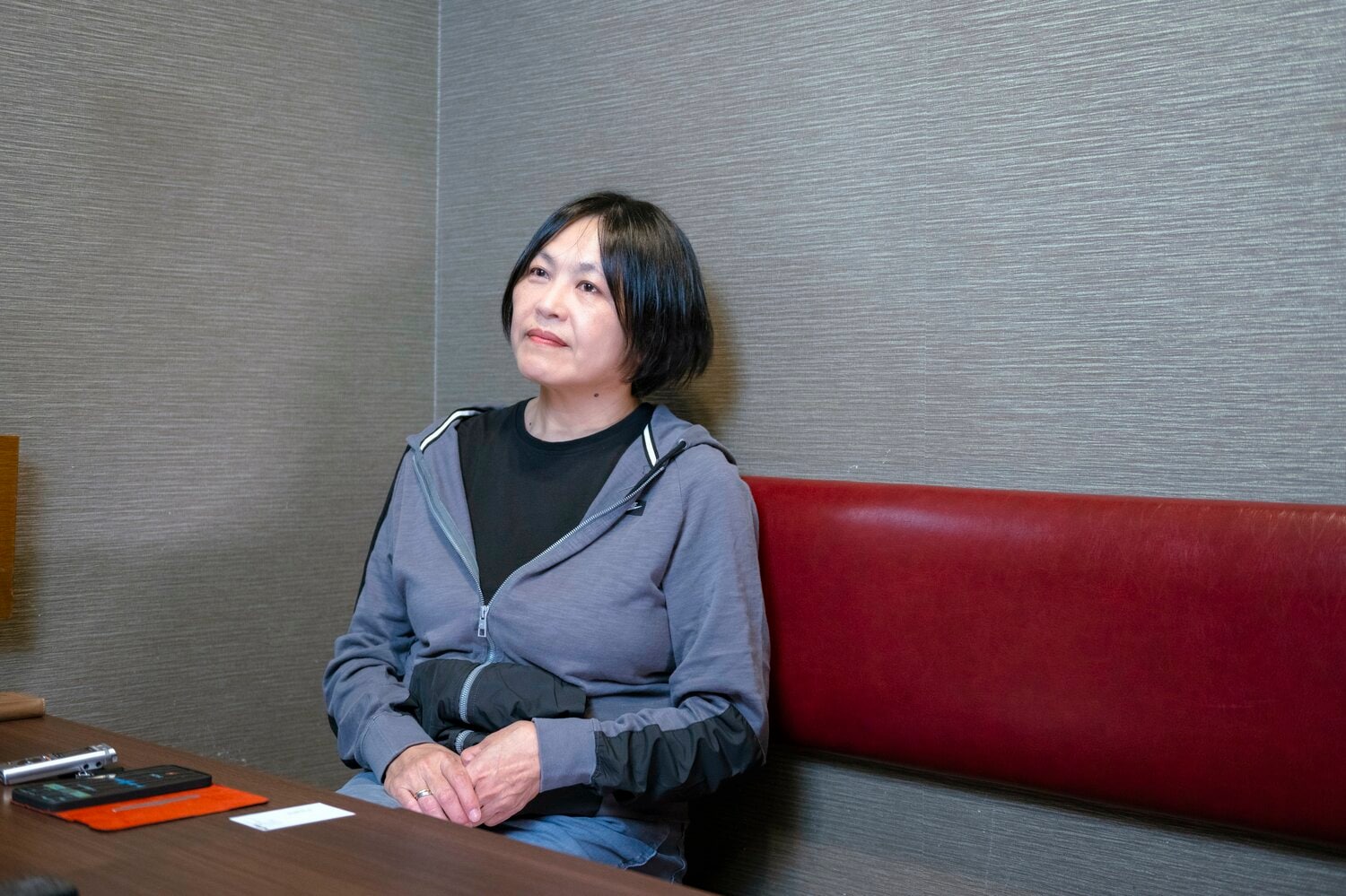 インタビューに答える現在の立野記代さん