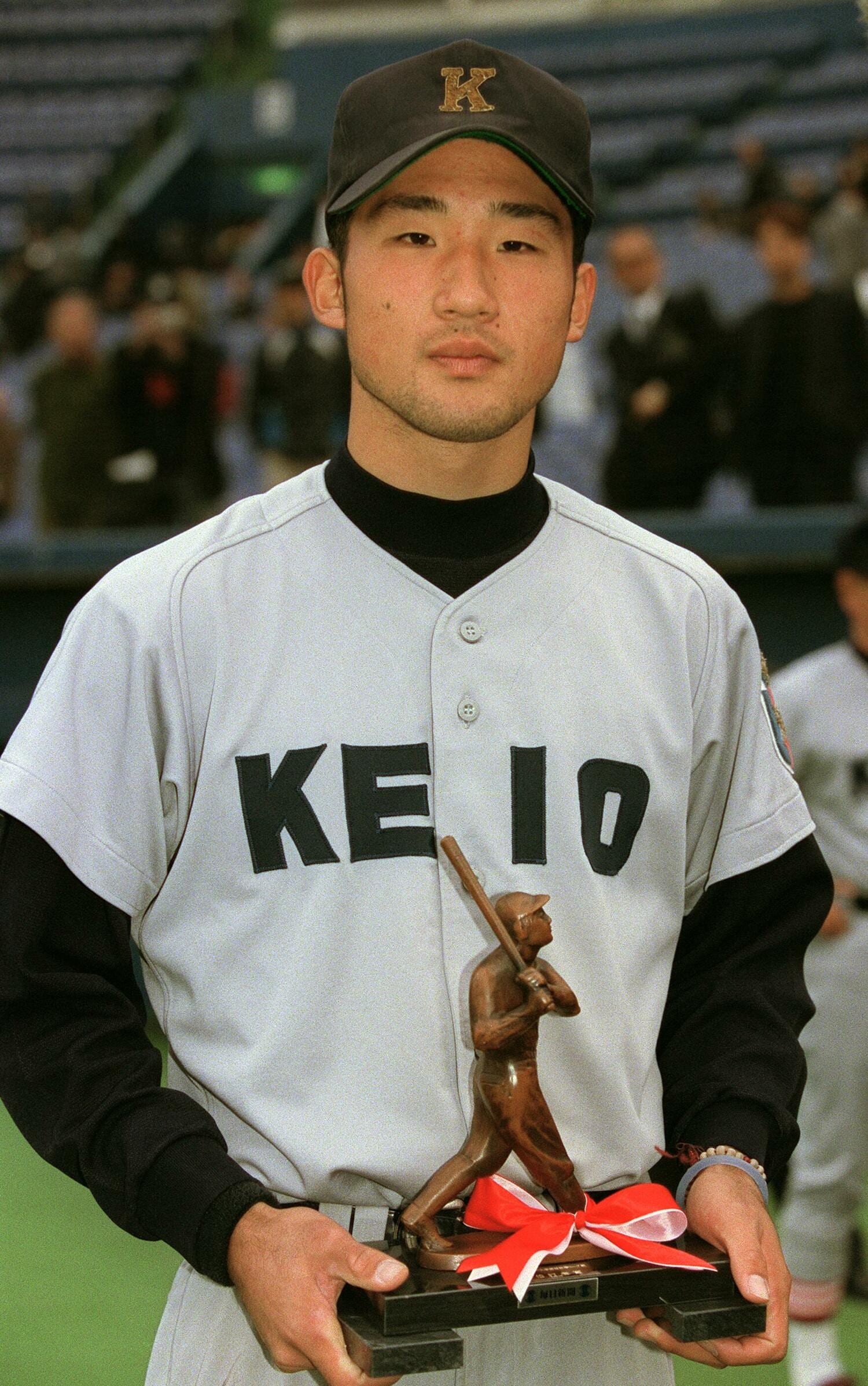 2001年、首位打者を獲得した喜多　©JIJI PRESS