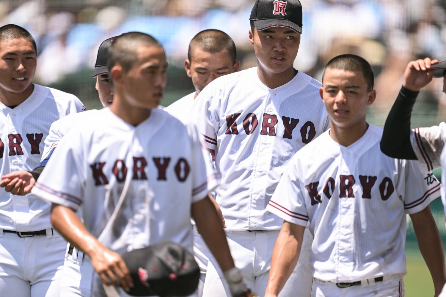 広陵の選手たち（2023年夏の甲子園）　©Nanae Suzuki
