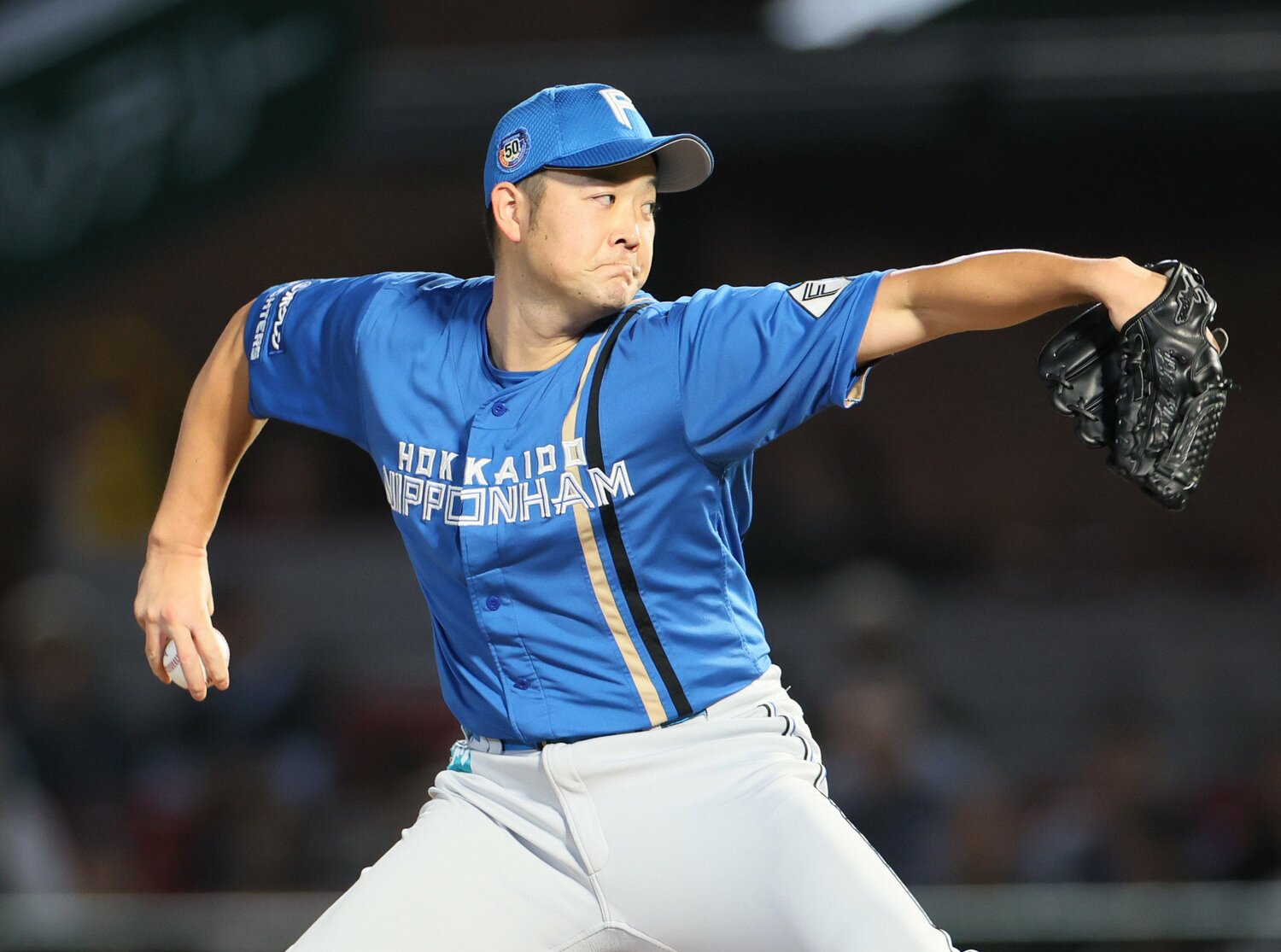 2024年10月5日の西武戦でプロ初セーブをマークした齋藤　©︎JIJI PRESS